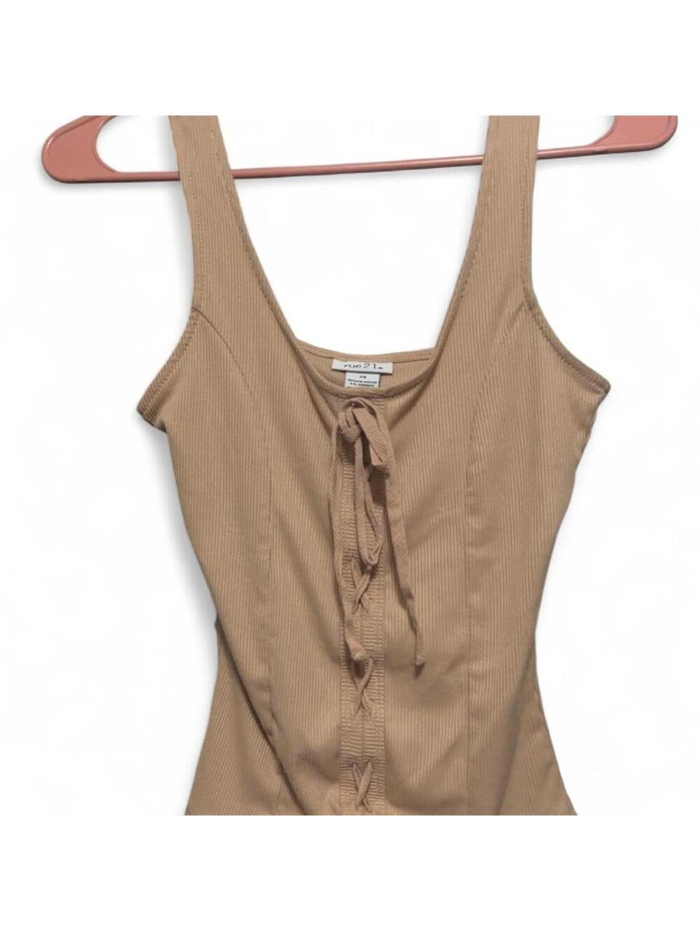 Rue 21 Women's Tan and Pink Vests-tanks-cami - Picture 6 of 7